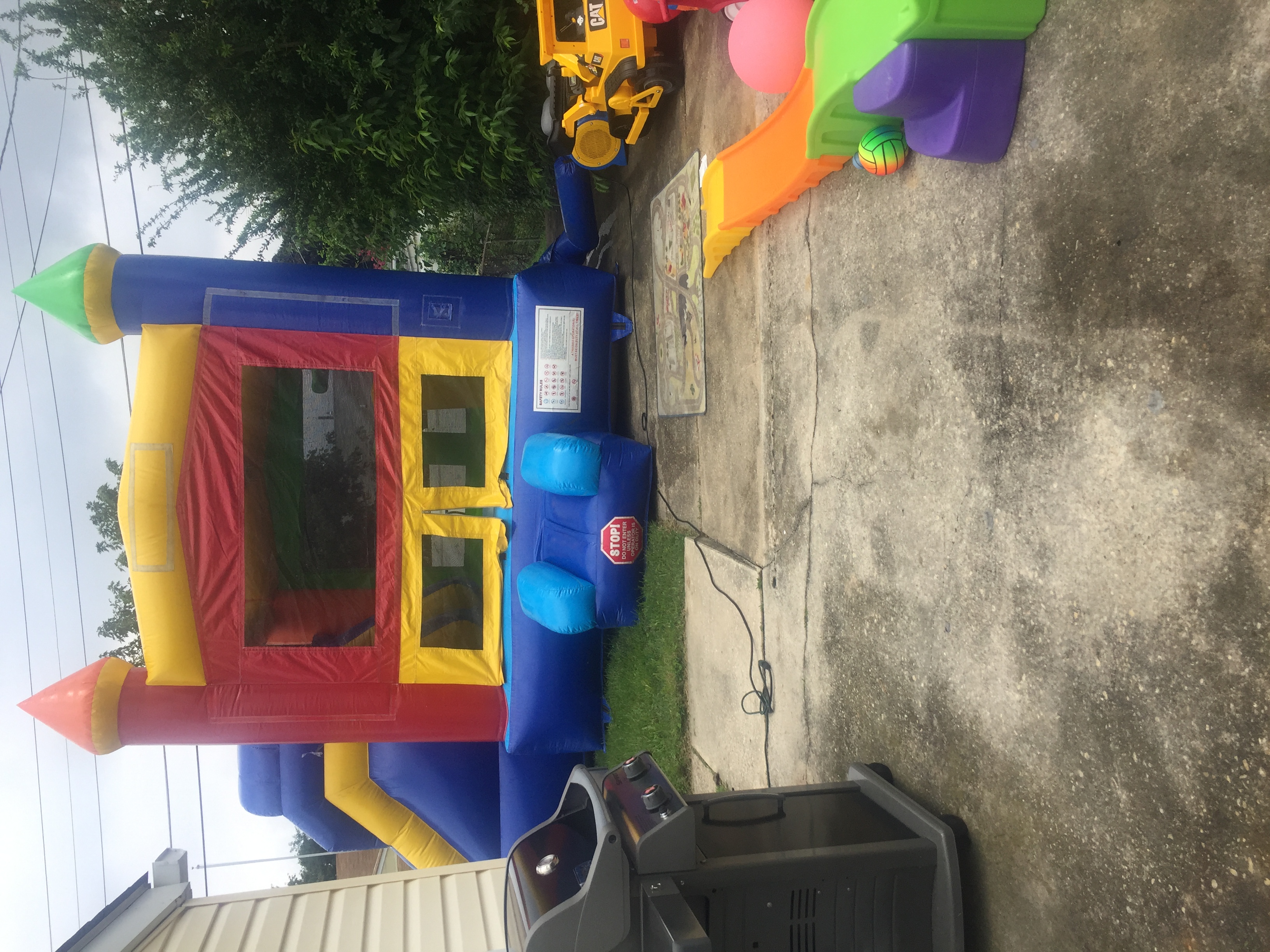 Green & Orange Moon Bounce
